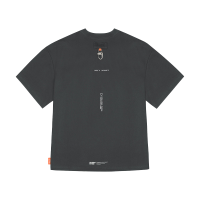 Skinarma Glitch Short Sleeve Oversize Unisex Crew Neck Grey T-Shirt - 4
