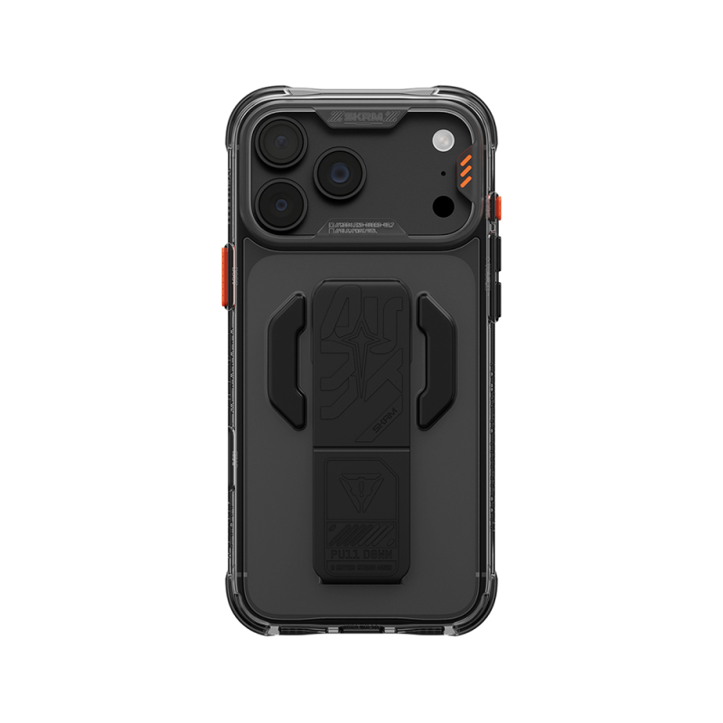 Skinarma Helio CE Mag Charge Case for Apple iPhone 18 Pro Max – Tech-Patterned Cover with MagSafe Charging & Stand - 32