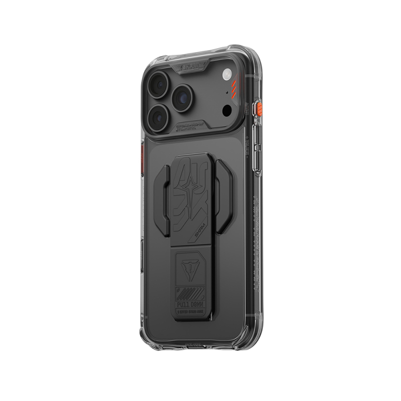 Skinarma Helio CE Mag Charge Case for Apple iPhone 18 Pro – Tech-Patterned, M-Safe Charging Compatible, with Stand - 25
