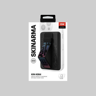 SkinArma Kira Kobai Holografik Tasarımlı Standlı Wireless ve PD Hızlı Şarj Özellikli Powerbank 15W 5000mAh - 16