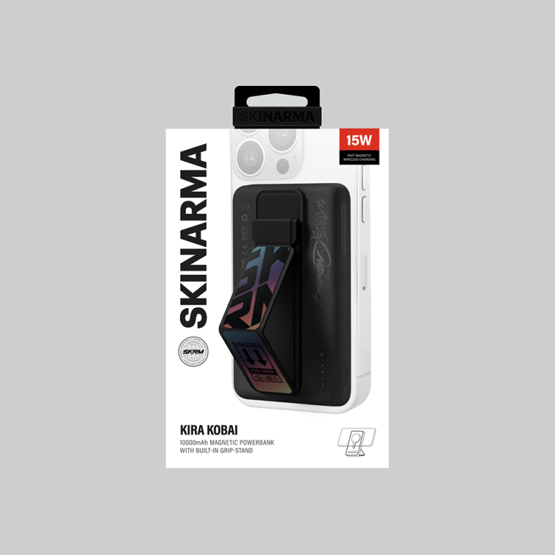 Skinarma Kira Kobai Holographic Design Stand Wireless PD Fast Charging Powerbank 20W 10000mAh - 5