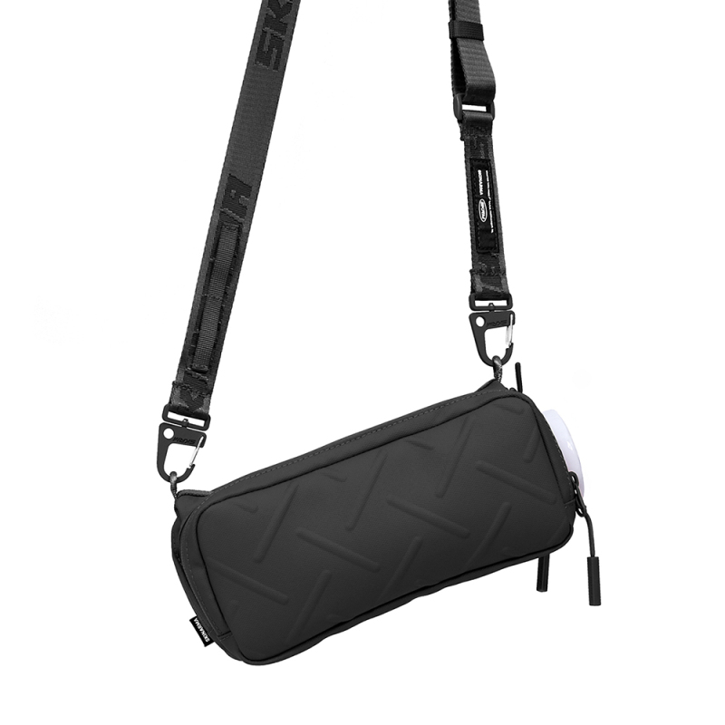 Skinarma Sacoche Juno Cross-Hatch Patterned Nylon Scout Neck Strap Crossbody Bag - 7