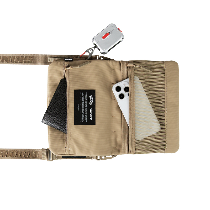 Skinarma Satchel Juno Desenli Naylon Scout Bilek Askı Kayışlı Aksesuar Çantası - 12