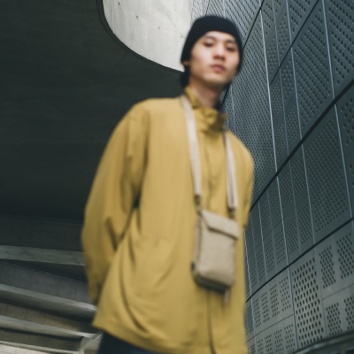 Skinarma Sling Pouch Juno Cross-Hatch Patterned Nylon Scout Neck Strap Cross Body Bag - 13