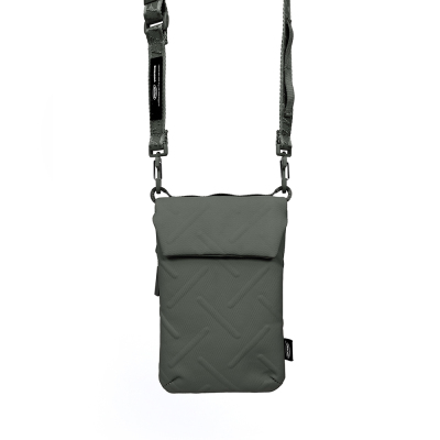 Skinarma Sling Pouch Juno Cross-Hatch Patterned Nylon Scout Neck Strap Cross Body Bag - 5