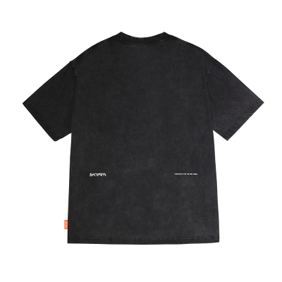 Skinarma Sonar Kısa Kollu Oversize Unisex Bisiklet Yaka Siyah Tişört - 4