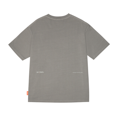 Skinarma Sonar Short Sleeve Oversize Unisex Crew Neck Light Gray T-Shirt - 4