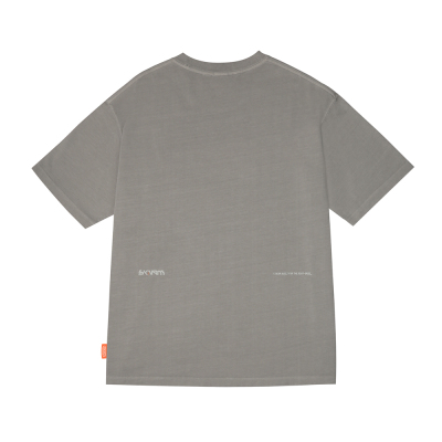 Skinarma Sonar Short Sleeve Oversize Unisex Crew Neck Light Gray T-Shirt - 5