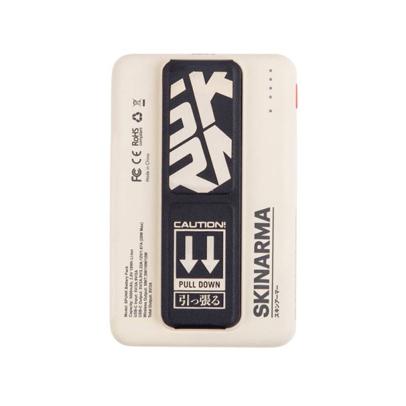 SkinArma Spunk Taşınabilir Wireless Şarj ve PD Hızlı Şarj Özellikli Powerbank 15W 5000mAh - 10