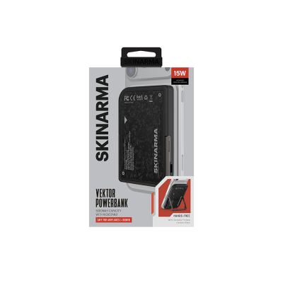 Skinarma Vector Portable Powerbank with Wireless and PD Fast Charging, Metal Stand, 15W, 5000mAh - 8