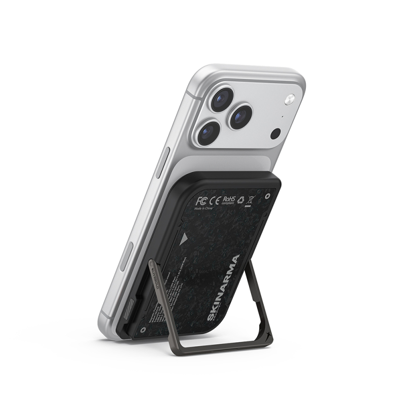 Skinarma Vector Portable Powerbank with Wireless and PD Fast Charging, Metal Stand, 15W, 5000mAh - 11