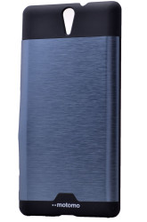 Sony Xperia C5 Ultra Kılıf Zore Metal Motomo Kapak - 7