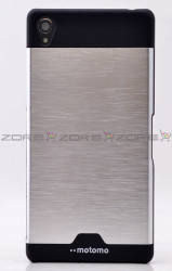 Sony Xperia Z4 Kılıf Zore Metal Motomo Kapak - 6