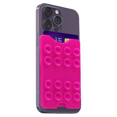 Square Kiss Design 04 Suction Cup Silicone Card Holder - 14