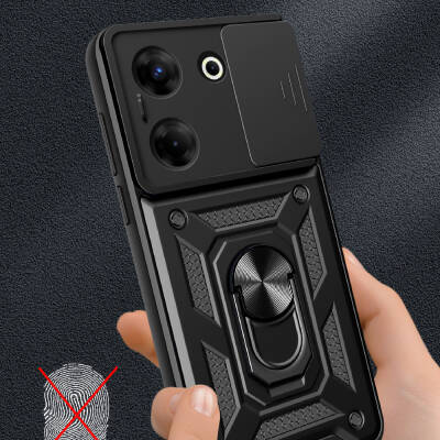 Tecno Camon 20 Pro 5G Case Magnetic Stand Camera Protector Zore Sliding Vega Cover - 5