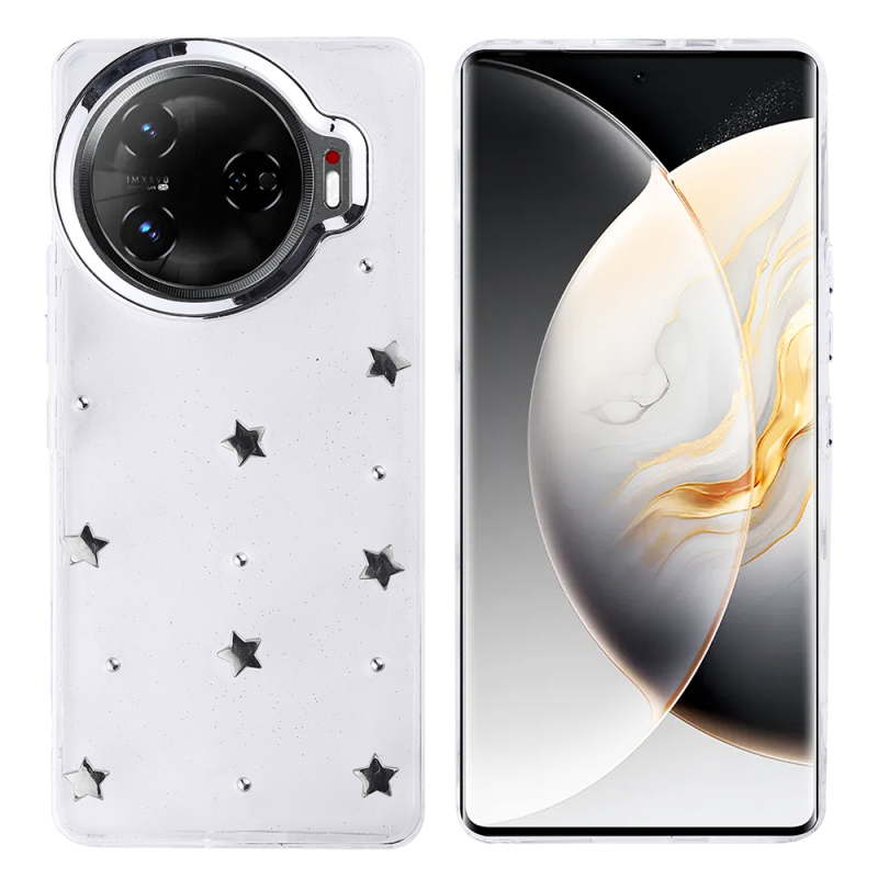Tecno Camon 30 Pro 5G Case Airbag Design Glitter Transparent Zore Kutup Cover - 5