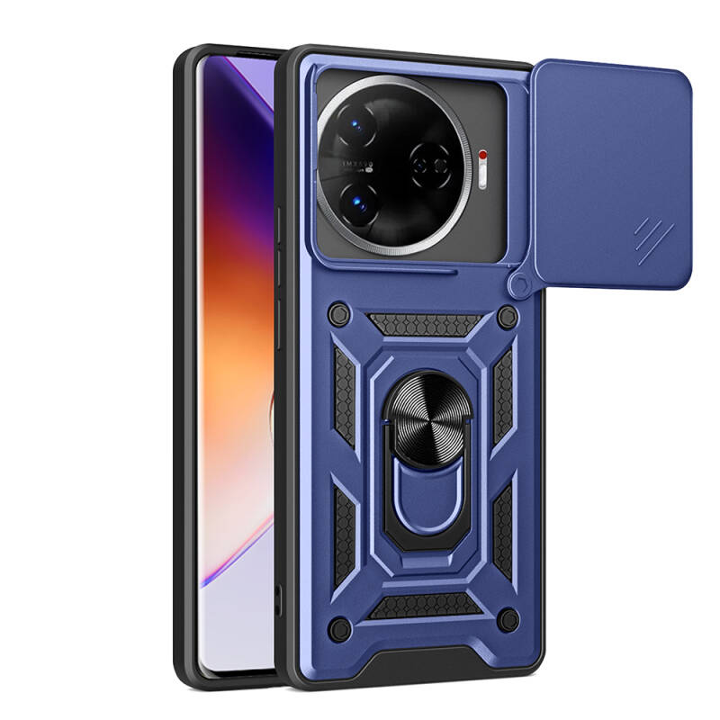 Tecno Camon 30 Pro 5G Case with Magnetic Stand Camera Protection Zore Sliding Vega Cover - 1