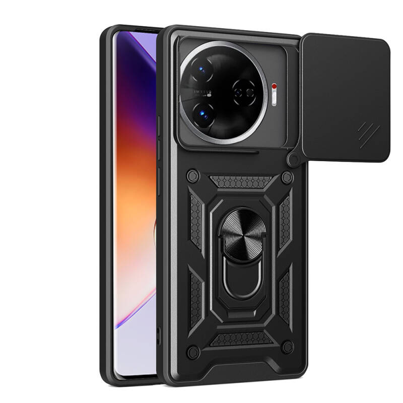 Tecno Camon 30 Pro 5G Case with Magnetic Stand Camera Protection Zore Sliding Vega Cover - 3