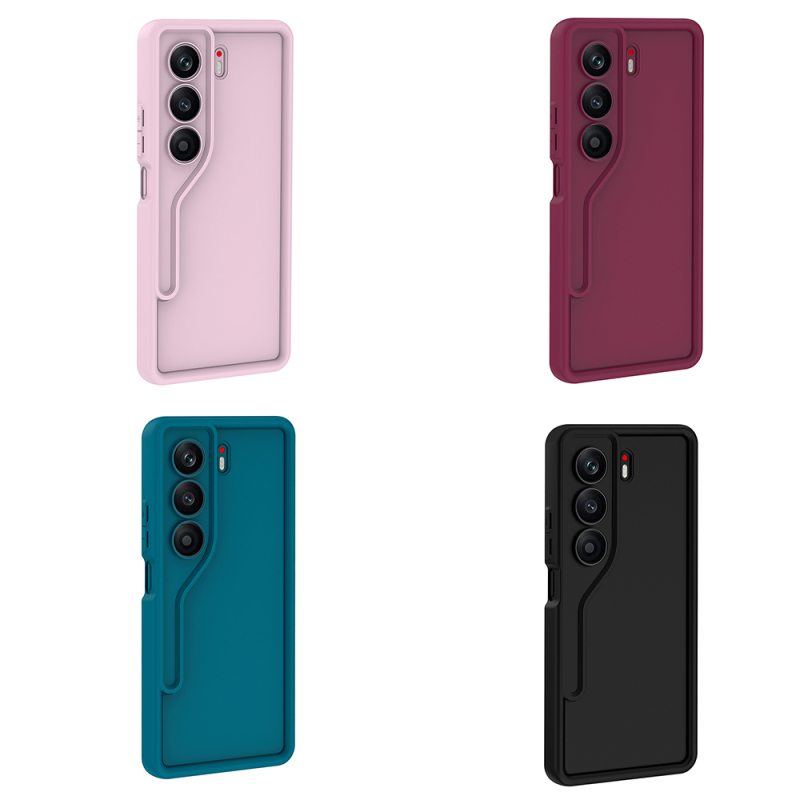 Tecno Camon 40 4G Case Camera Protection Zore Pineapple Design Cover - 14