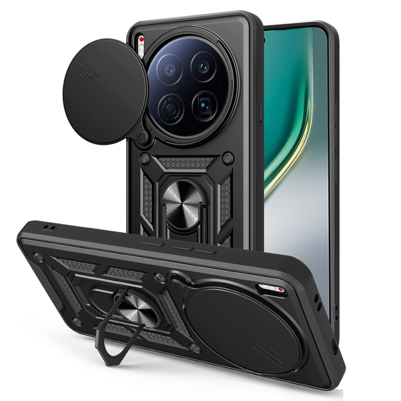 Tecno Camon 40 Premier 5G Case Magnetic Stand Camera Protection Zore Sliding Vega Cover - 3