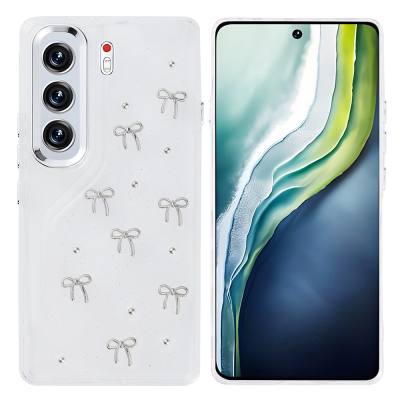 Tecno Camon 40 Pro Case Airbag Design Glittery Transparent Zore Kutup Cover - 2