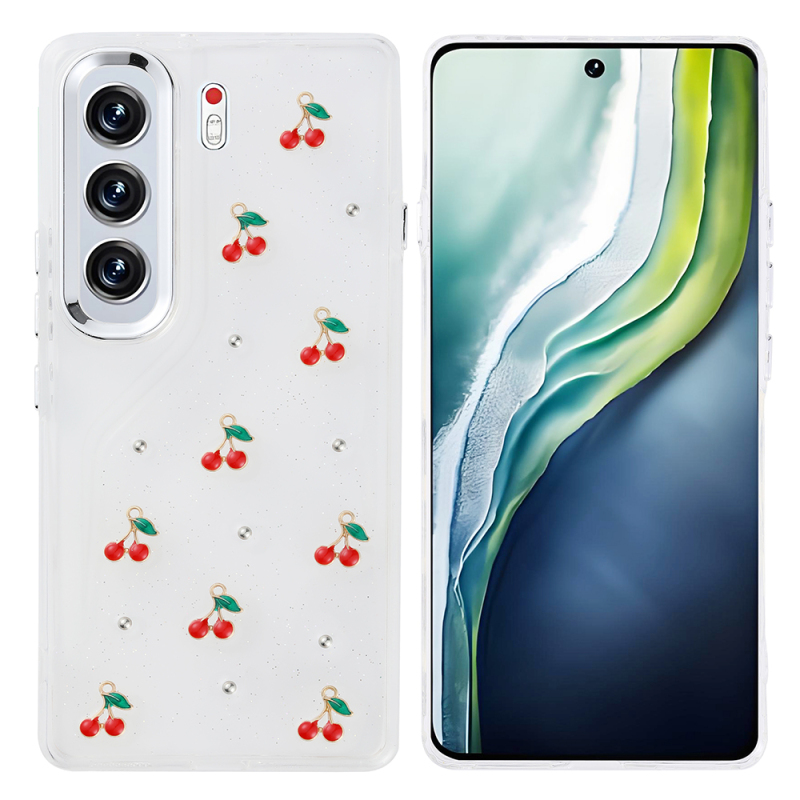 Tecno Camon 40 Pro Case Airbag Design Glittery Transparent Zore Kutup Cover - 3