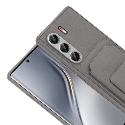 Tecno Camon 40 Pro Kılıf Kartlıklı TPU Zore Bikart Kapak - 6