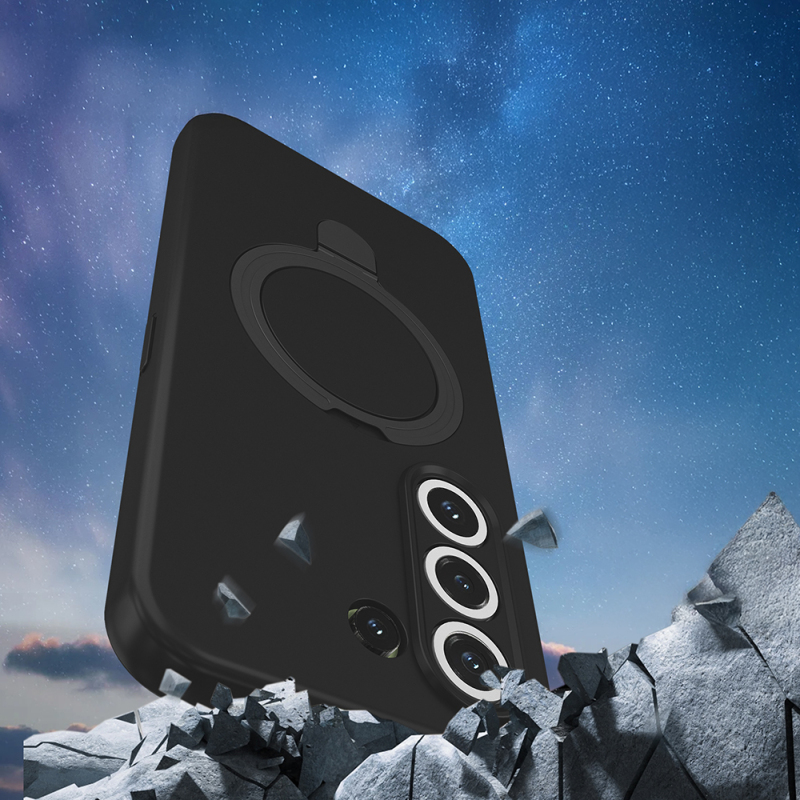 Tecno Camon 50 Kılıf M-safe Şarj Özellikli Standlı Zore Samara Kapak - 7