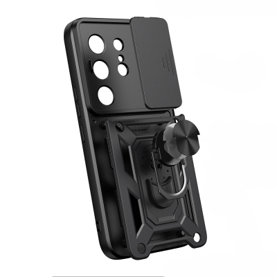 Tecno Camon 50 Pro Case with Magnetic Stand and Camera Protection Zore Sliding Vega Cover - 9