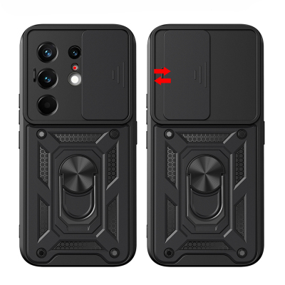 Tecno Camon 50 Pro Case with Magnetic Stand and Camera Protection Zore Sliding Vega Cover - 10