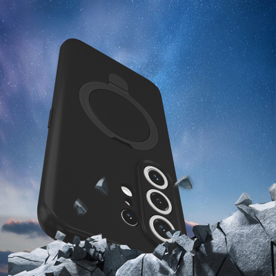 Tecno Camon 50 Pro Kılıf M-safe Şarj Özellikli Standlı Zore Samara Kapak - 7