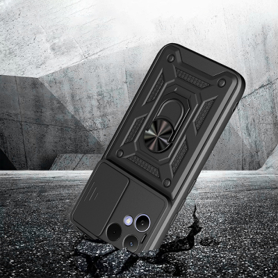 Tecno Pova Curve 2 Kılıf Magnetik Standlı Kamera Korumalı Zore Sürgülü Vega Kapak - 5