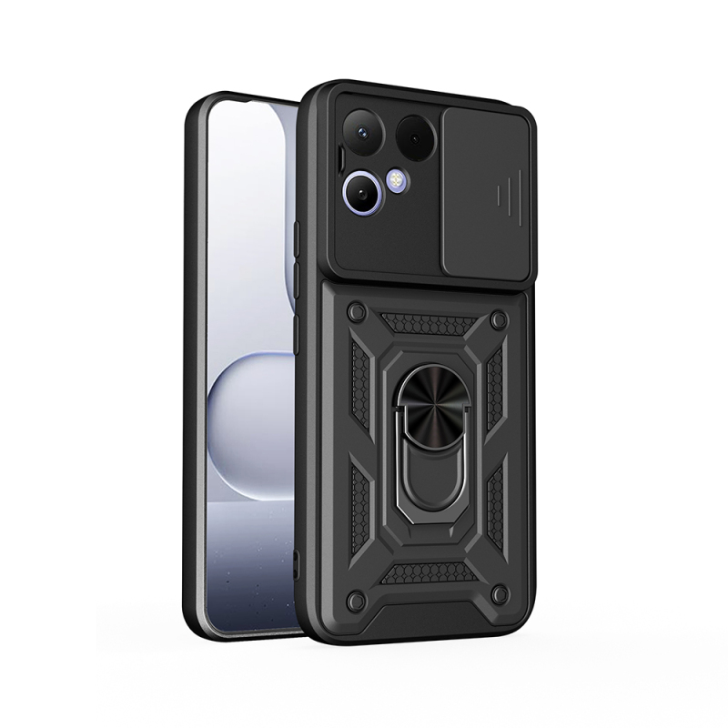 Tecno Pova Curve 2 Kılıf Magnetik Standlı Kamera Korumalı Zore Sürgülü Vega Kapak - 2