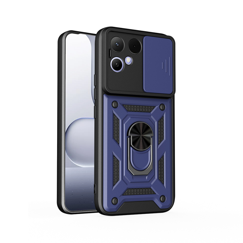 Tecno Pova Curve 2 Kılıf Magnetik Standlı Kamera Korumalı Zore Sürgülü Vega Kapak - 1