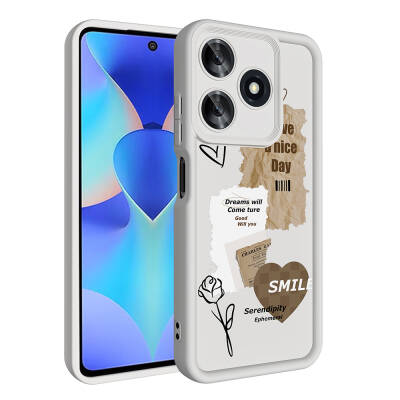 Tecno Spark 10 4G Case Camera Protection Printed Back Surface Zore Klas Cover - 2