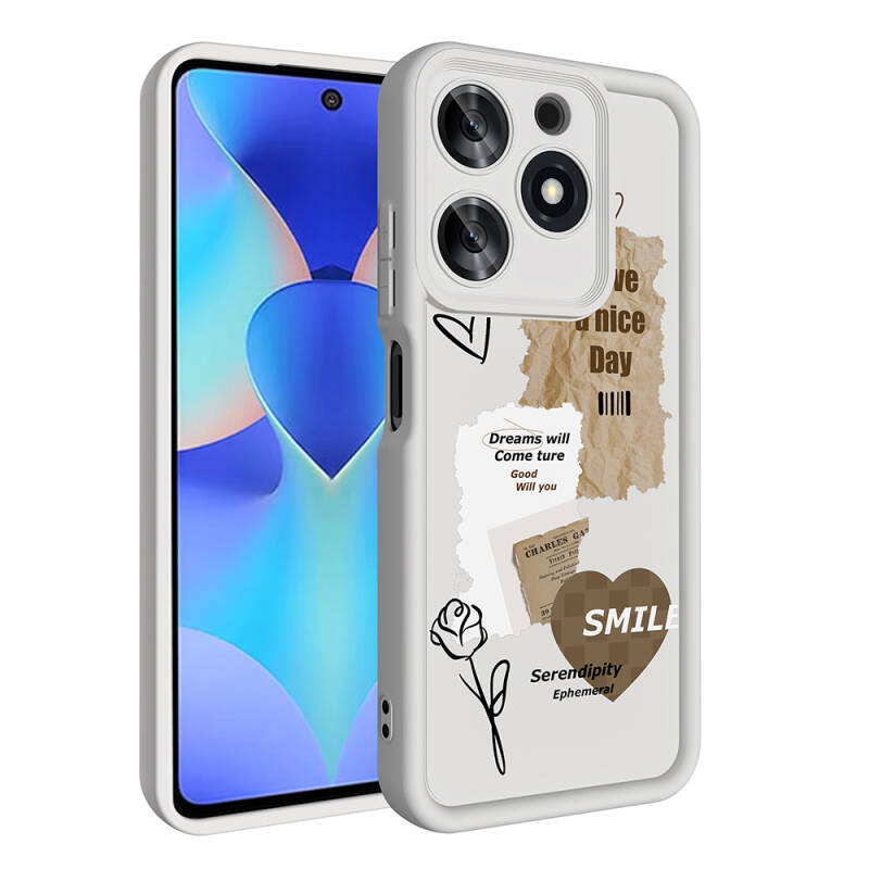 Tecno Spark 10 Pro 4G Case Camera Protected Printed Back Surface Zore Klas Cover - 4