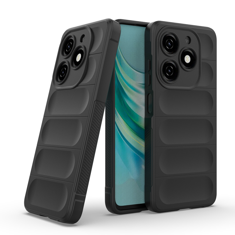 Tecno Spark 20 Case Flexible TPU Hollow Back Surface Design Zore Etnik Silicone Cover - 17