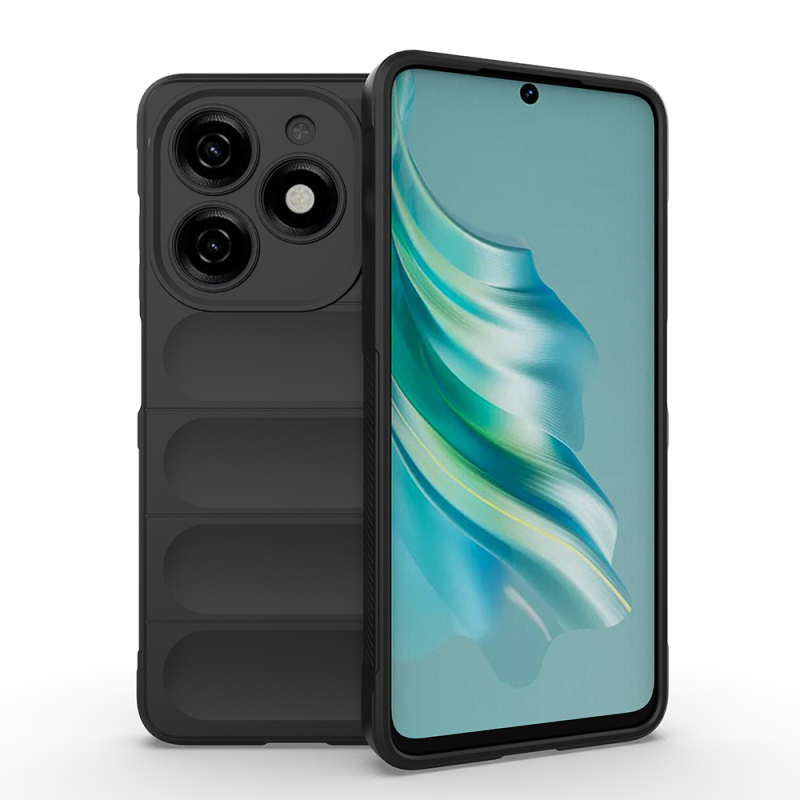 Tecno Spark 20 Case Flexible TPU Hollow Back Surface Design Zore Etnik Silicone Cover - 4