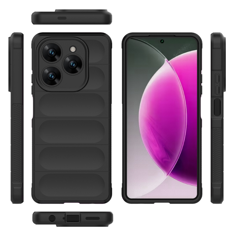 Tecno Spark 20 Pro 4G Case Flexible TPU Hollow Back Surface Design Zore Etnik Silicone Cover - 21