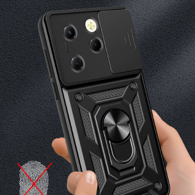 Tecno Spark 20 Pro Case Magnetic Stand Camera Protector Zore Sliding Vega Cover - 4