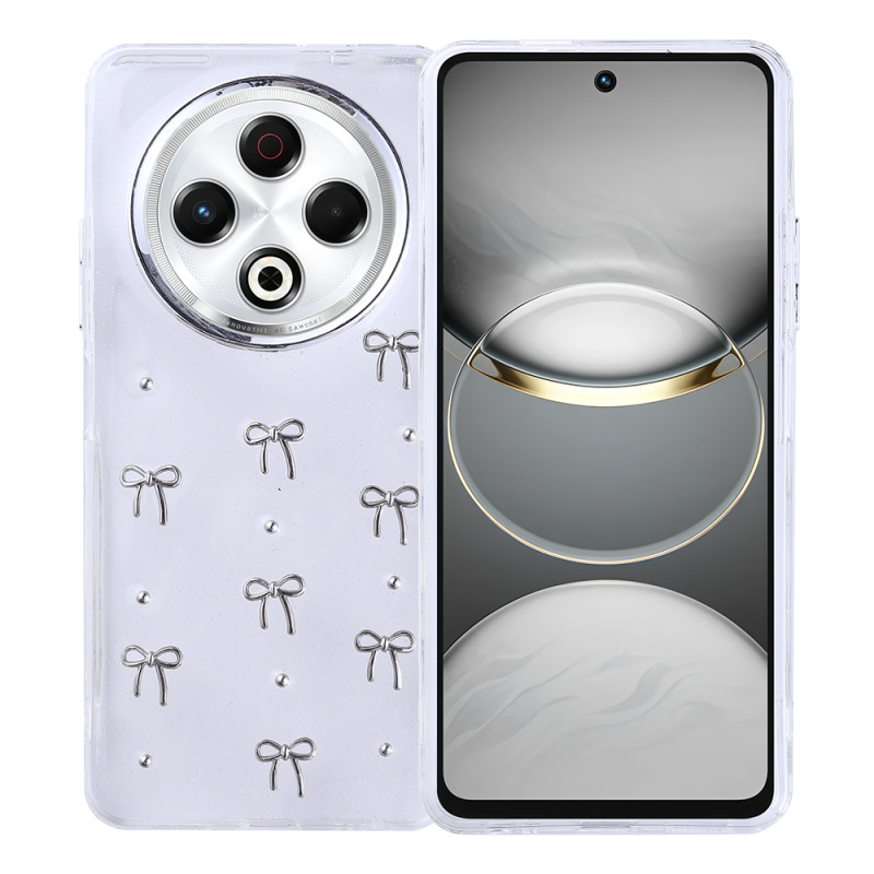 Tecno Spark 30 4G Case Airbag Design Glitter Transparent Zore Kutup Cover - 1