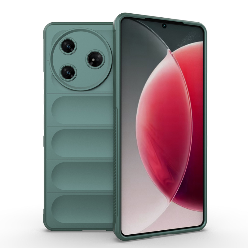 Tecno Spark 30 Pro Kılıf Esnek TPU Oyuklu Arka Yüzey Tasarımlı Zore Etnik Silikon Kapak - 4