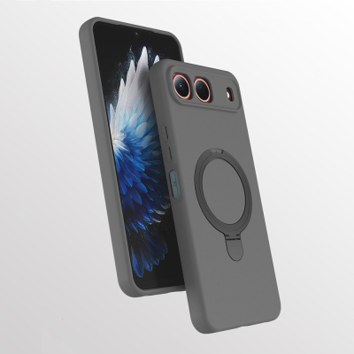 Tecno Spark 40 5G Case with M-safe Charging Stand and Zore Samara Cover - 1