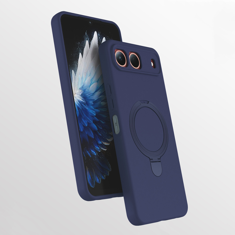 Tecno Spark 40 5G Kılıf M-safe Şarj Özellikli Standlı Zore Samara Kapak - 5