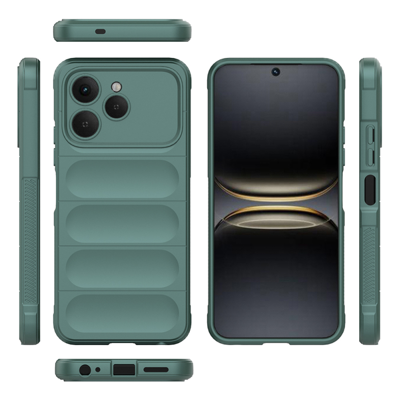 Tecno Spark 40 Kılıf Esnek TPU Oyuklu Arka Yüzey Tasarımlı Zore Etnik Silikon Kapak - 27