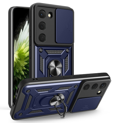 Tecno Spark 40 Pro Case with Magnetic Stand and Camera Protection, Zore Sliding Vega Cover - 3