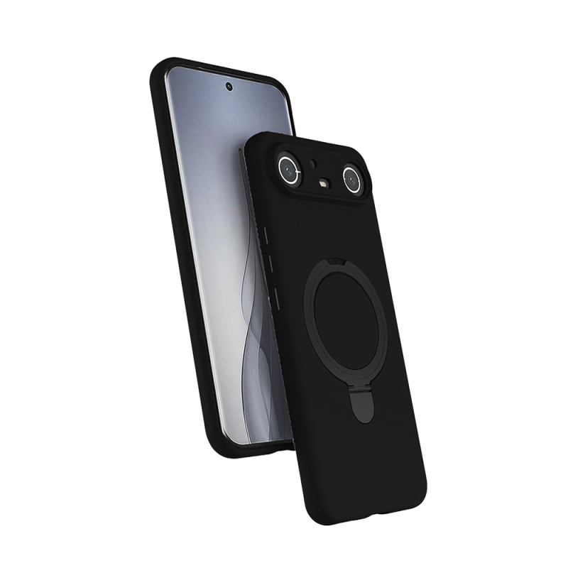 Tecno Spark Slim 5G Case with M-safe Charging Stand and Zore Samara Cover - 4