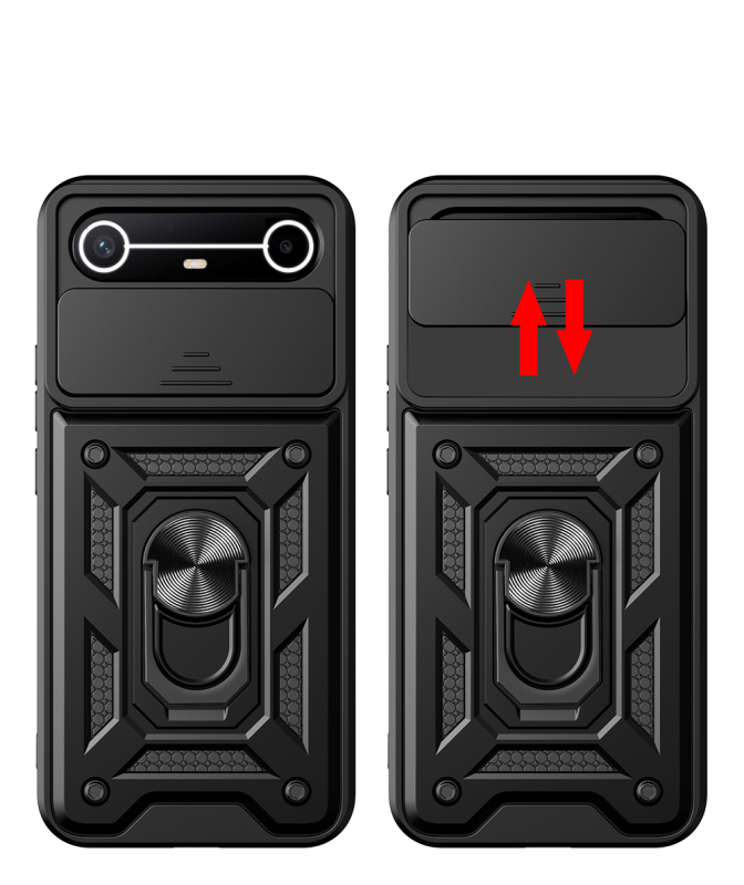 Tecno Spark Slim 5G Case with Magnetic Stand and Camera Protection, Zore Sliding Vega Cover - 8