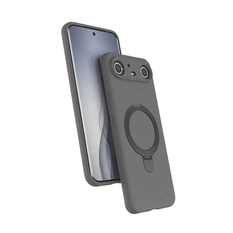 Tecno Spark Slim 5G Kılıf M-safe Şarj Özellikli Standlı Zore Samara Kapak - 1