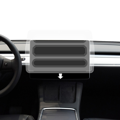 Tesla Model Y CaseWorld Araç Multimedya Uygulama Aparatlı Ekran Koruyucu - 5